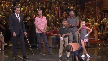 Top Junior Golfers Square Off Against Jordan Spieth And Jason Day In A Heated Game Of Golf Skee-Ball