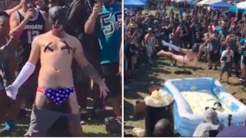 This Jacksonville Jaguars Mayonnaise Bellyflop Tailgating Contest Makes Bills Mafia Look Like A Bunch Of Choir Boys
