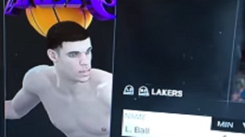 NBA 2K18 Glitch Causes Lakers Rookie Lonzo Ball To Be Naked In The Game