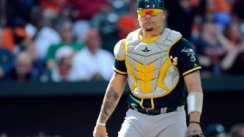 After Calling Out Donald Trump On Twitter, Oakland A’s Bruce Maxwell Becomes First MLB Player To Kneel During Anthem