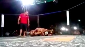 MMA Cornerman Jumps Into Cage To Save Unconscious Fighter After Referee Fails To Call The Fight