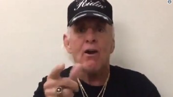 Ric Flair Wears Awesome ‘I Ain’t Dead Yet MotherF*****’ Shirt In Video Message To Fans After Health Scare