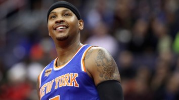 Huge Mob Of OKC Thunder Fans Lost Their Damn Minds When Carmelo Anthony Landed At Their Airport
