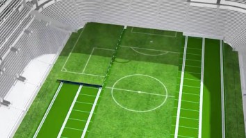 Tottenham Hotspurs Unveil The World’s First Dividing Retractable Turf Field And This Is Beyond Futuristic