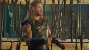 Chris Hemsworth Shared A New ‘Thor: Ragnarok’ Clip And Matt Damon Hilariously Crashed ‘Kimmel’ Again