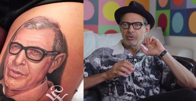 Jeff Goldblum Critiques Jeff Goldblum Tattoos