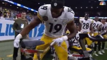JuJu Smith-Schuster Hilariously Locked Up The Steelers Stationary Bike On The Sidelines