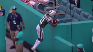 Jets WR Robby Anderson Jumps Into Stands And Disrespectfully Sits Down In Comfy Dolphins Luxury Seats