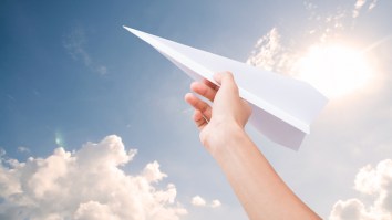 A Paper Plane Landed In The Goal At A Soccer Match And Fans Went Wild