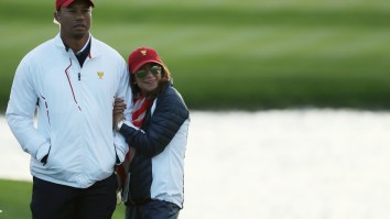 Tiger Woods Was Spotted With A New Lady At The Presidents Cup, And She Was Getting Awfully Cuddly
