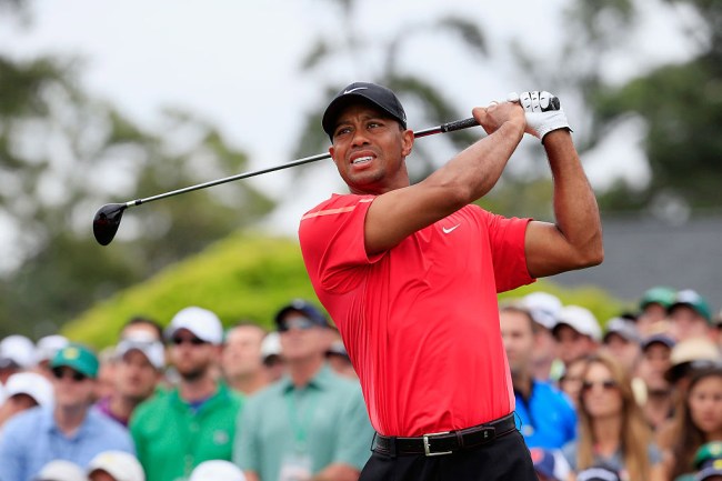 tiger woods hits driver video comeback