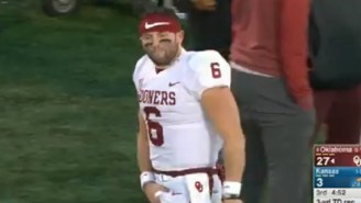 Baker Mayfield Apologizes For Mocking Kansas Fans And Grabbing His Crotch On Live TV While Children Were Watching