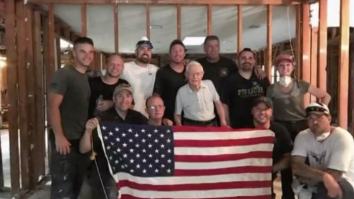 WATCH: WWII Veteran Tears Up When Home Rebuilt By Marcus Luttrell And Friends After Hurricane Harvey