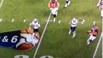 Brock Osweiler Nearly Decapitated A Man On The Sidelines With A Throw Away Pass