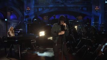 Watch Eminem Deliver 9-Minute Three-Song Medley Including ‘Stan’ On ‘SNL’
