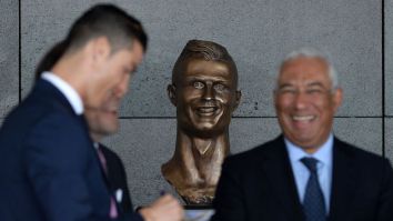 The Famously Bad Statue Of Cristiano Ronaldo At A Portuguese Airport Has Gotten A Makeover