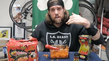 LA Beast Attempts The 9 Million Scoville Spicy Ramen Noodle Challenge And Somebody Call A Doctor