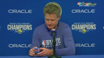 There’s Nothing Better Than Watching Steve Kerr Waiting For Reporters To Tweet Out His Quotes