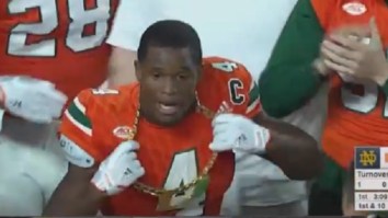 Miami Busted Out The Turnover Chain Three Times Against Notre Dame In The First Half And ‘Swagger U’ Is Officially Back