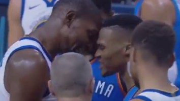Kevin Durant Gets In Russell Westbrook’s Face And Curses At Him During Game