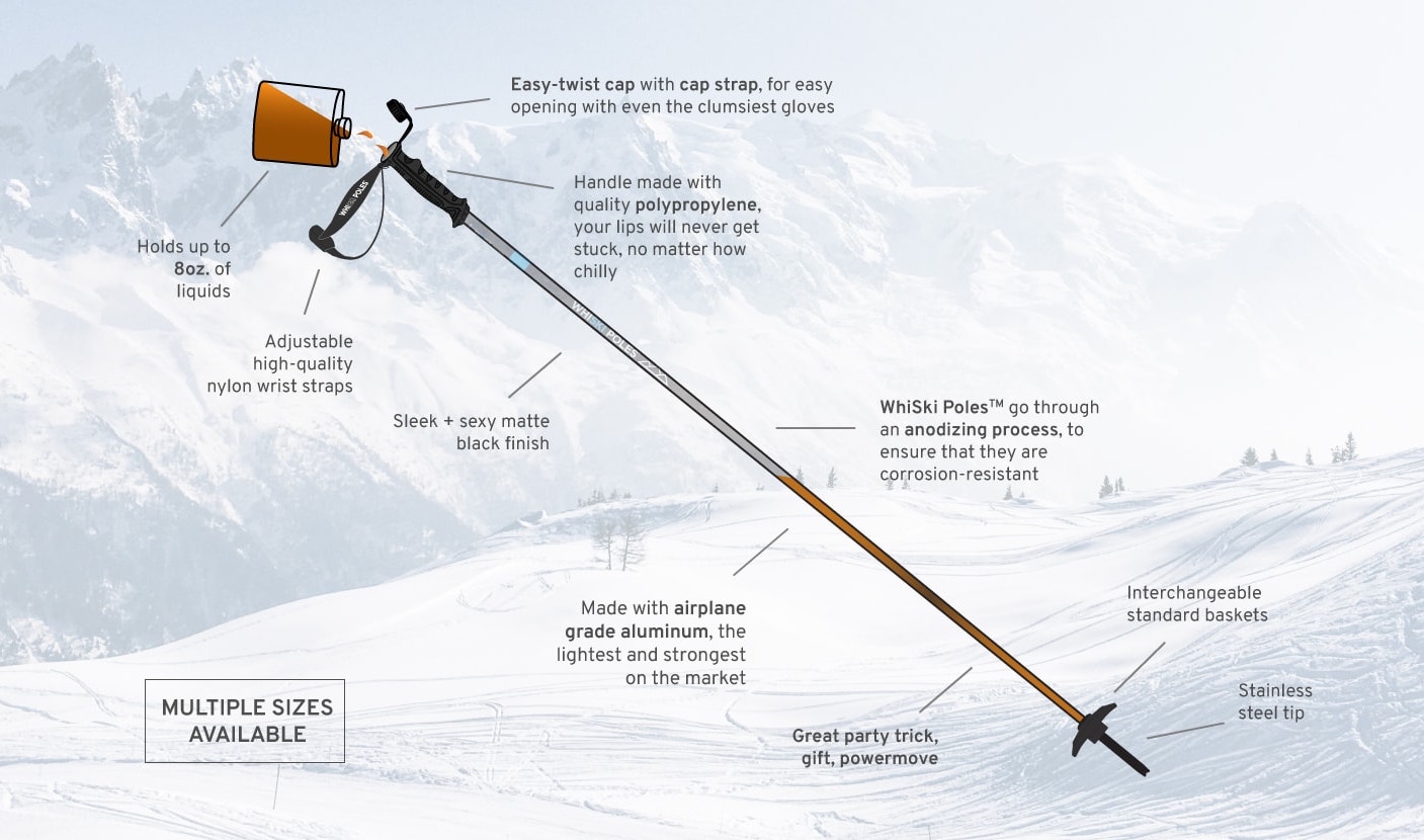 flask ski pole