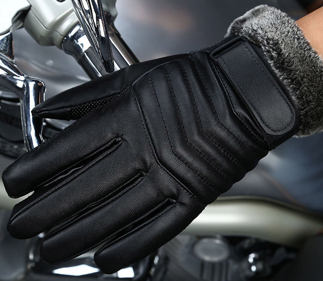 mens leather winter gloves