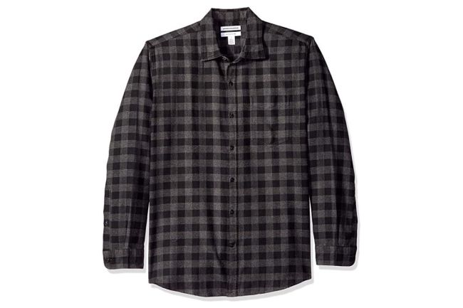 NWT $50 DOCKERS Soft No Wrinkle Long Sleeve Shirt Buttondown-tan plaid-large