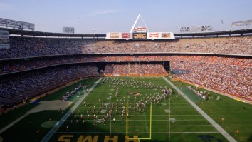 The Los Angeles Angels Turned Their Stadium Back Into A Football Field So The Eagles Can Practice There