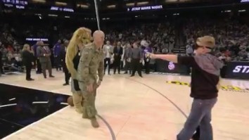 Soldier Returns From Afghanistan And Surprises His Tearful Kids At The Kings Game