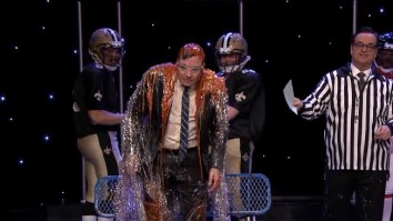 James Franco And Jimmy Fallon Play NFL Trivia, Loser Gets Gatorade Bath Of Buffalo Sauce