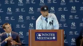 Giancarlo Stanton Fires Shots At The Marlins During His First Press Conference As A Member Of The Yankees