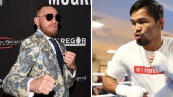 Report: Manny Pacquiao Says He’s Currently In Talks To Fight Conor McGregor In April