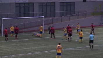 I Can’t Stop Laughing At This Hilariously Painful Own Goal During An Icelandic Soccer Game