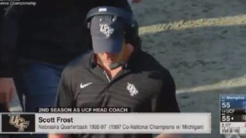 ESPN Announcer Makes Extremely Awkward Mistake While Breaking Scott Frost News On-Air