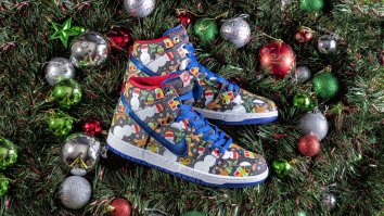 These Nike Ugly Sweater SB Dunk Sneakers Are A Goddamn Christmas Miracle
