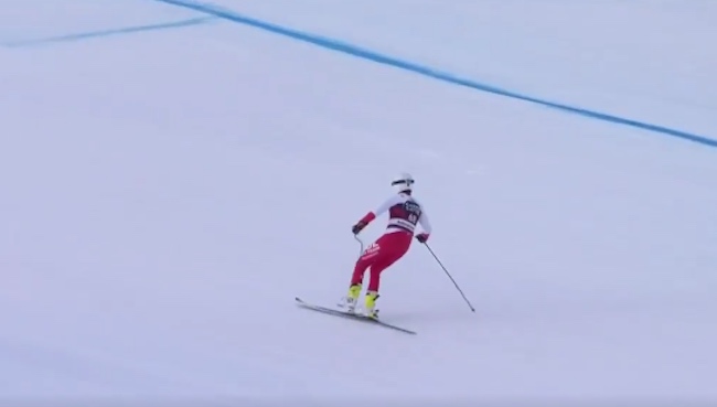 Skier Loses Ski Olympic Race