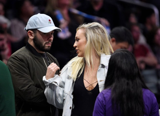 Baker Mayfield Clippers Game Girlfriend 