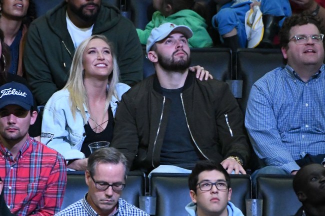 Baker Mayfield Clippers Game Girlfriend 