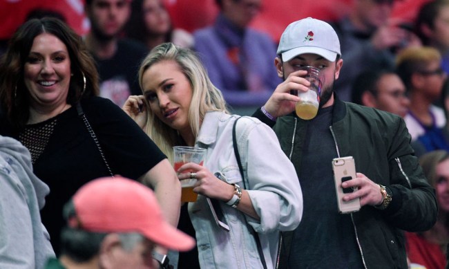 Baker Mayfield Clippers Game Girlfriend
