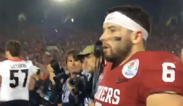 Georgia Linebacker Davin Bellamy Taunted Baker Mayfield By Yelling ...