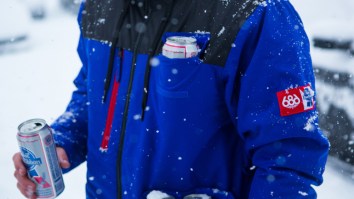 Pabst Blue Ribbon Just Made The Ultimate Ski Jacket And It Stashes Many, Many Beers