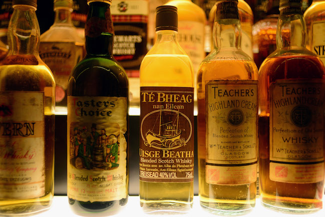 bottles of scotch