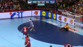 Take A Seat Because This Gloriously Athletic Handball Highlight Is About To Knock You On Your Ass
