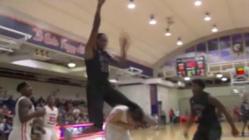 DII Basketball Player Emanuel Terry Jumped Over An Opponent While Finishing An Alley-Oop