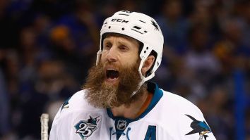 Joe Thornton Got Part Of His Beard Ripped Out During A Fight