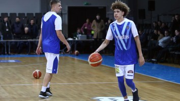 Lithuanian Broadcasters On LiAngelo, LaMelo Ball After Scoring 80: ‘They Sucked At Defense’