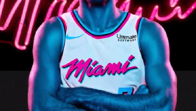 Miami Vice jerseys revealed 🔥, The Miami Heat are bringing the heat with  these Miami Vice jerseys 🔥🔥🔥, By NBC Sports