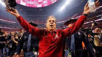 Nick Saban Will Do Anything To Land A Recruit And This Video Is Proof