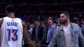 Things Get Awkward When Paul George Fails To Recognize Baker Mayfield After Thunder-Clippers Game