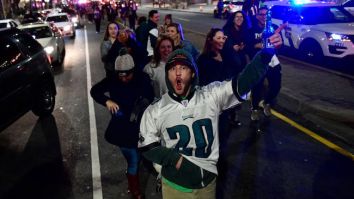 Eagles Fans Absolutely Destroy Car Of Patriots Fan Who Had The Stones To Park In Philly